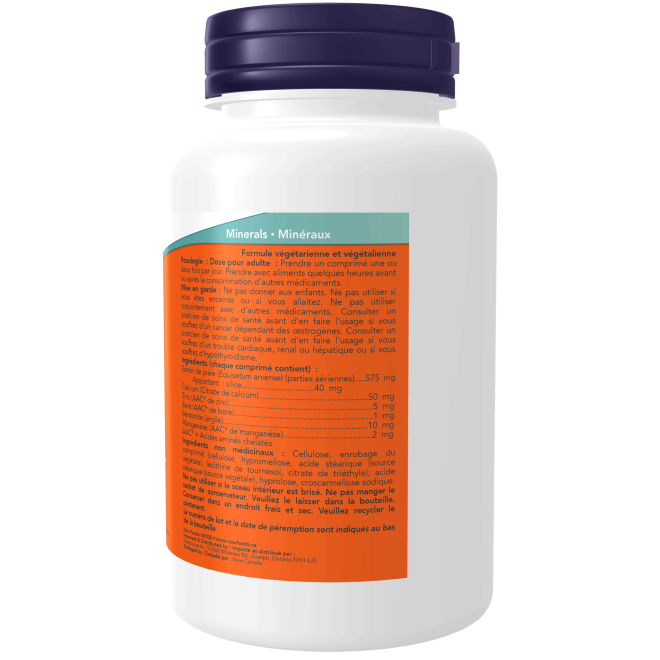 Silica Complex 575 mg 8% Extract Tablets - Now Foods Canada
