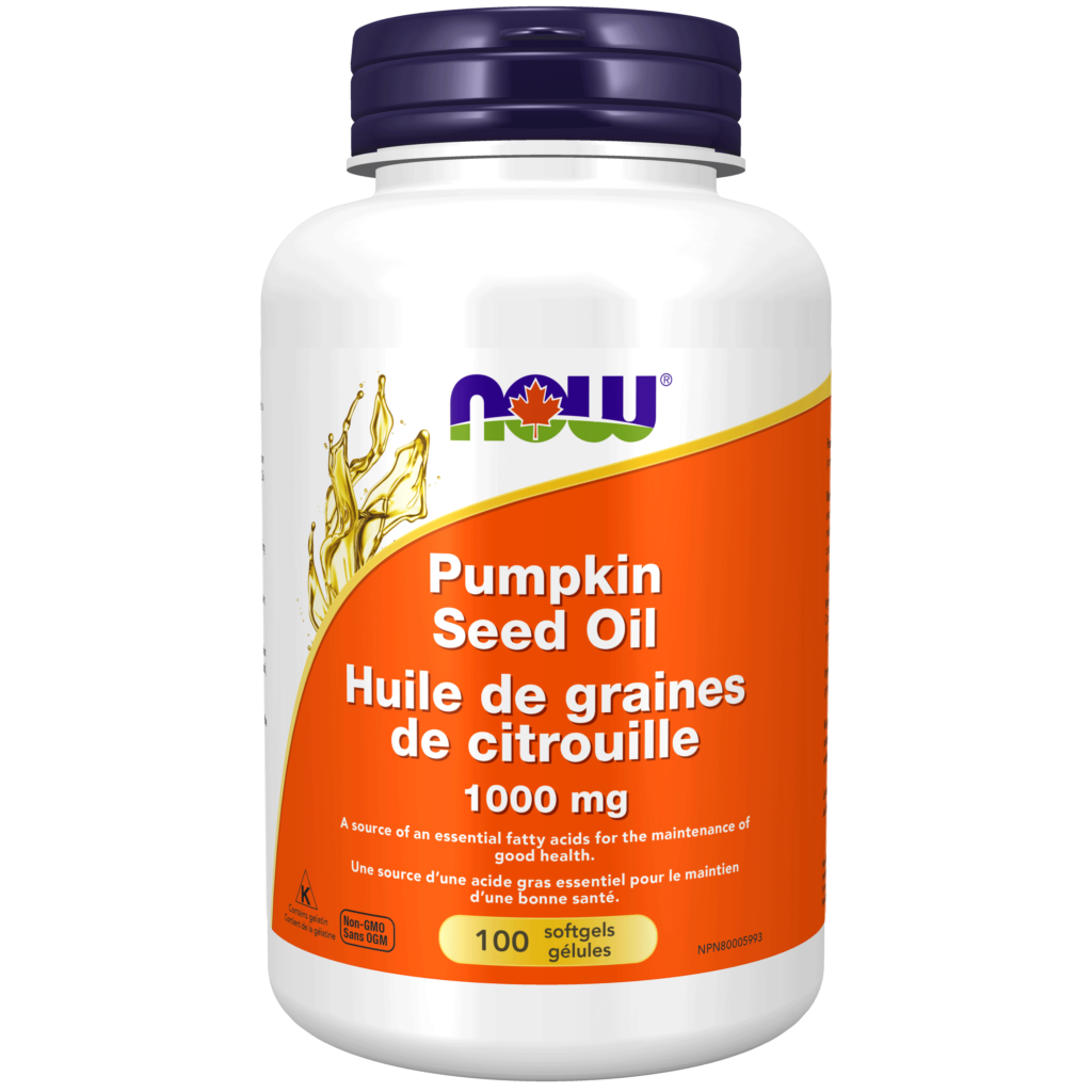 Pumpkin Seed Oil 1,000 mg Softgels Now Foods Canada