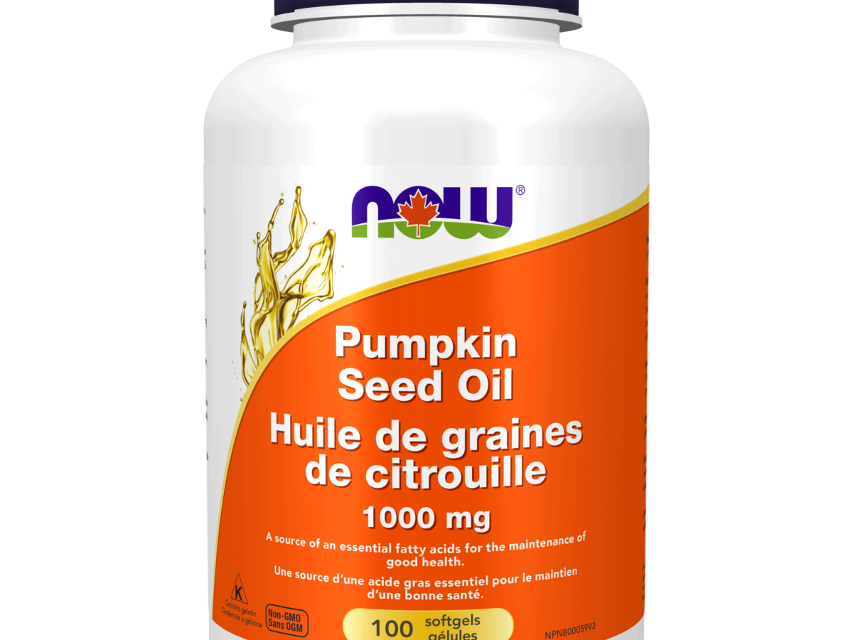 Pumpkin Seed Oil 1,000 mg Softgels - Now Foods Canada