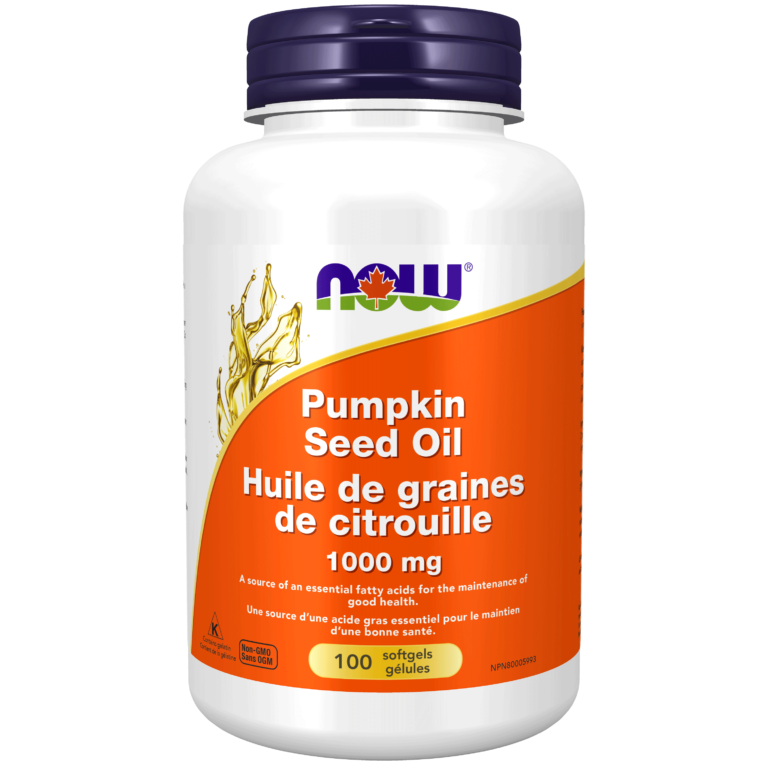 Pumpkin Seed Oil 1,000 mg Softgels Now Foods Canada