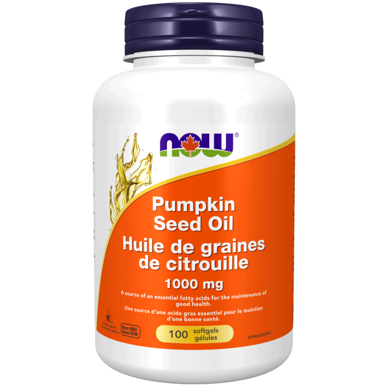 Pumpkin Seed Oil 1,000 mg Softgels Now Foods Canada