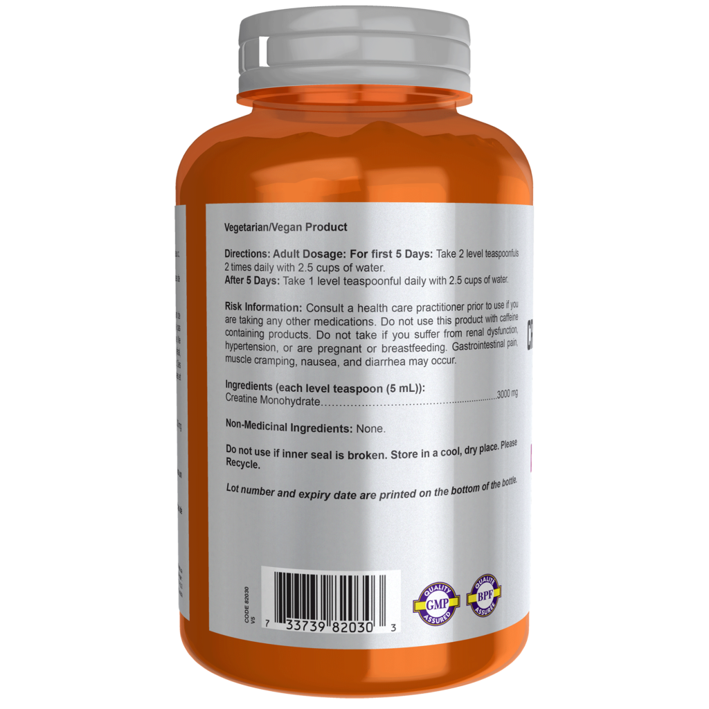 Creatine Monohydrate Pure Now Foods Canada