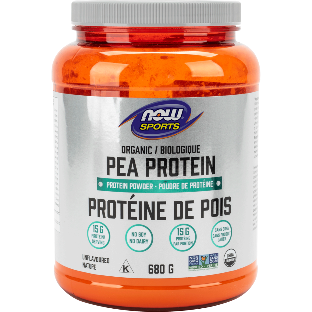 Pea Protein Unflavoured Organic Now Foods Canada