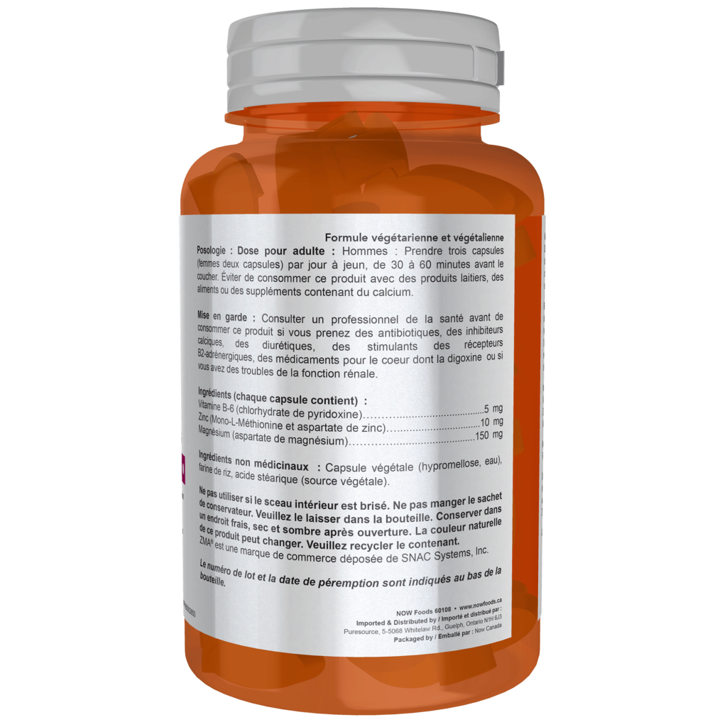 ZMA® Veg Capsules Now Foods Canada