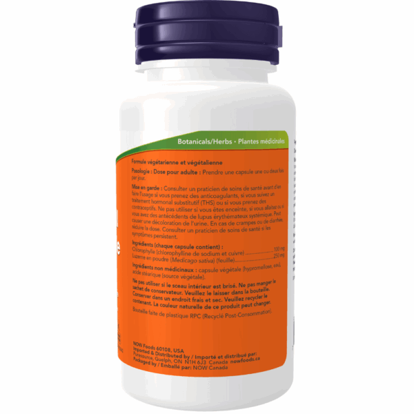Capsules végétales contenant 100 mg de chlorophylle avec luzerne – Image 3