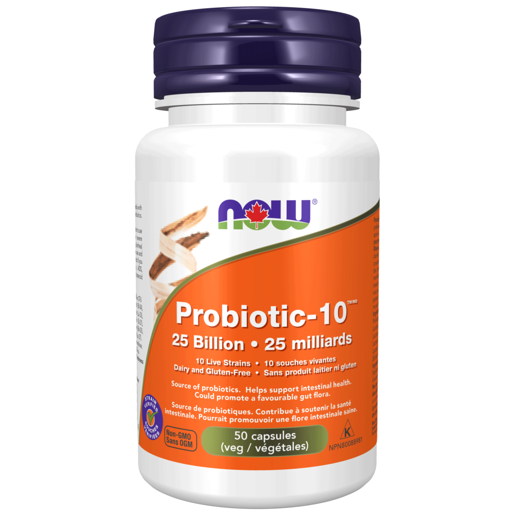 Probiotic-10™ 25 Billion Veg Capsules - Now Foods Canada