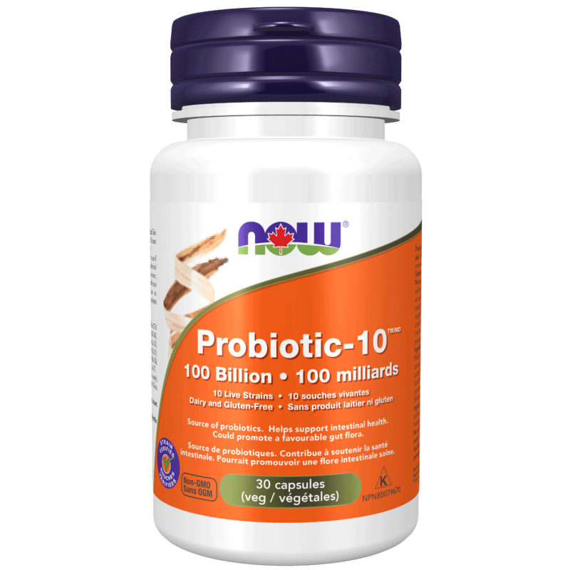 Probiotic-10™ 100 Billion Veg capsule - Now Foods Canada