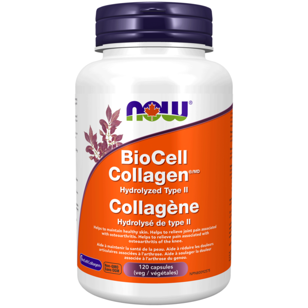 BioCell Collagen® Type II 500mg Veg caps - Now Foods Canada