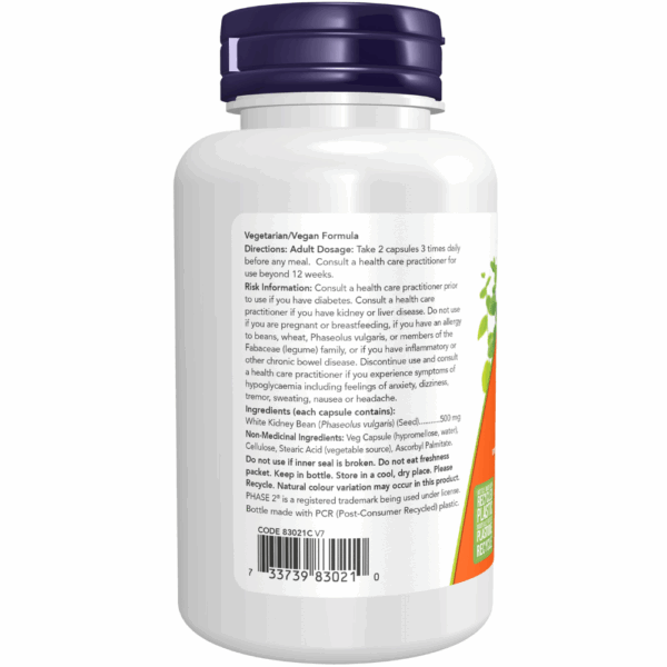 Phase-2® Starch Neutralizer 500 mg Veg Capsules - Image 2