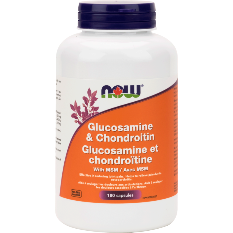 Glucosamine & Chondroitin Plus MSM Now Foods Canada