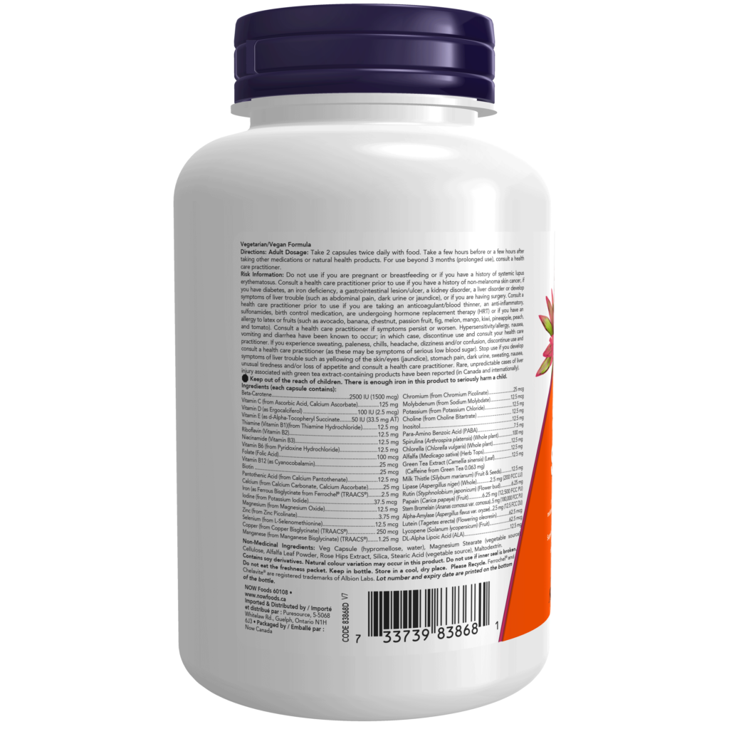 Special Two Multi Veg Capsules - Now Foods Canada