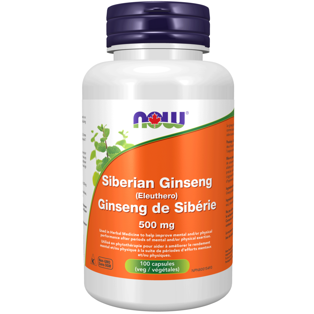 Siberian Ginseng 500 mg Capsules - Now Foods Canada