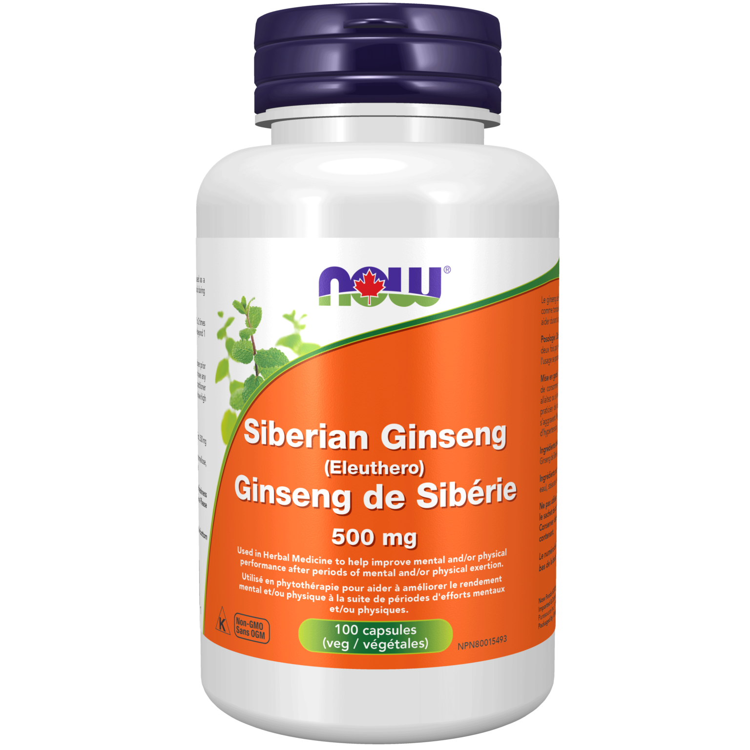 Siberian Ginseng 500 mg Capsules Now Foods Canada