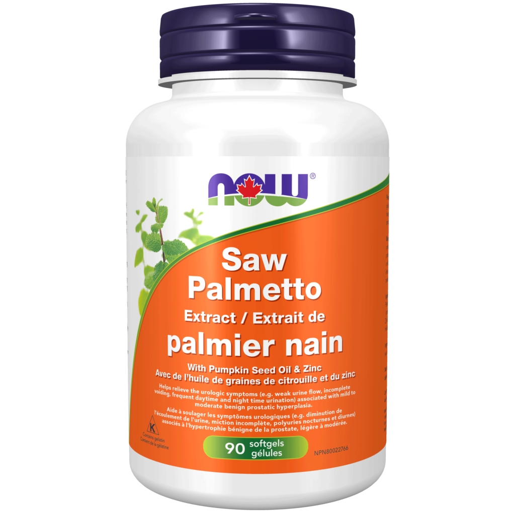 Saw Palmetto Extract 80 mg Softgels Now Foods Canada