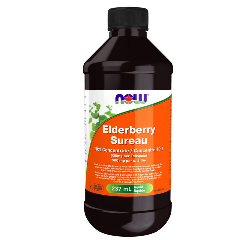 Elderberry 101 Concentrate Liquid Now Foods Canada