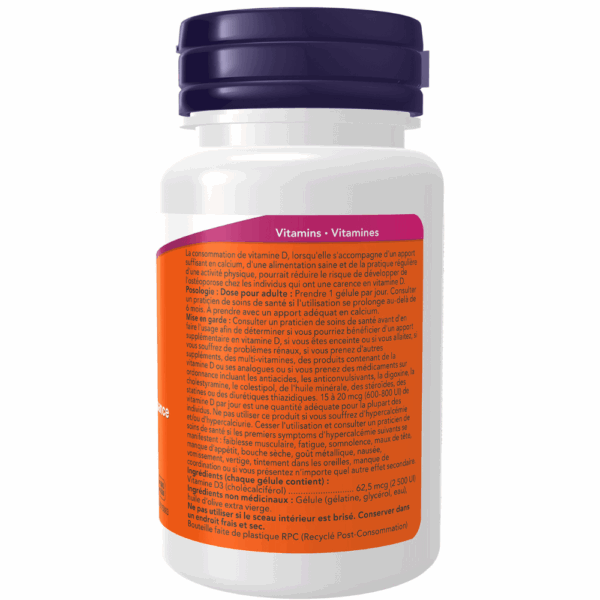 Gélules de vitamine D3 de 2 500 UI – Image 3