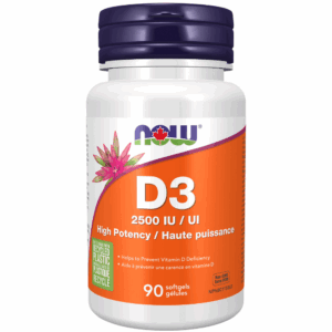 Gélules de vitamine D3 de 2 500 UI