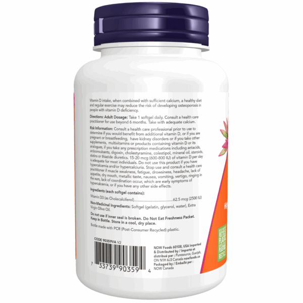 Gélules de vitamine D3 de 2 500 UI – Image 6