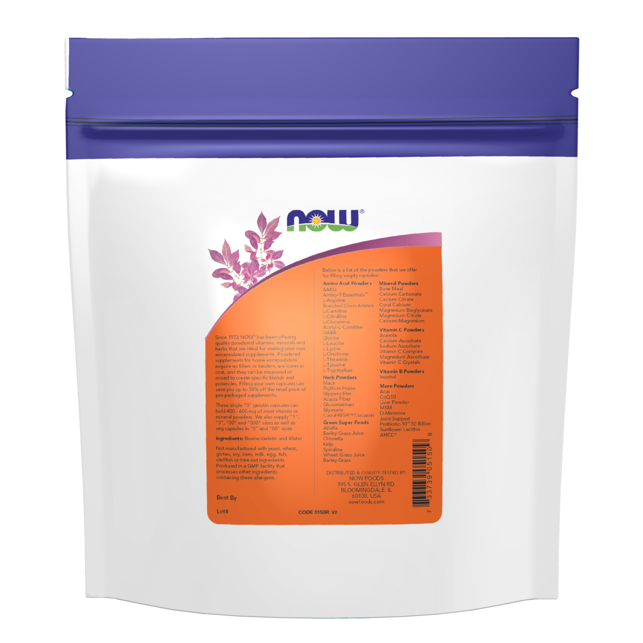 Empty Gelatin Size 0 Capsules Now Foods Canada