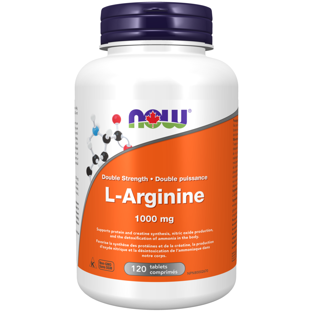 L-arginine 1,000 Mg Tablets - Now Foods Canada