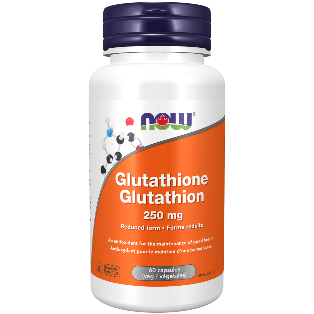 Glutathione 250 mg Veg Capsules Now Foods Canada