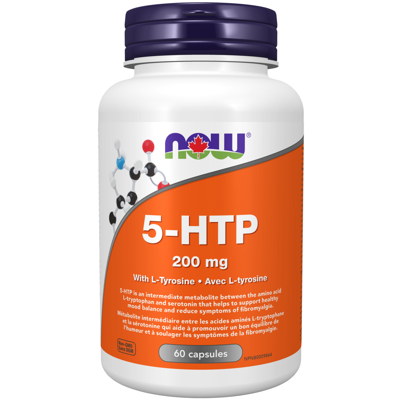 5HTP 200 mg with Tyrosine Capsules Now Foods Canada
