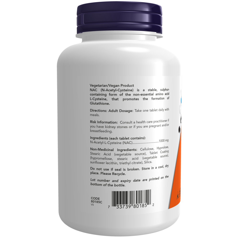 NAC 1,000 mg Tablets - Now Foods Canada