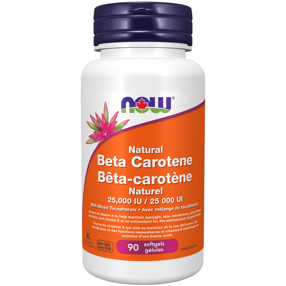 Beta Carotene 25,000 IU - Now Foods Canada