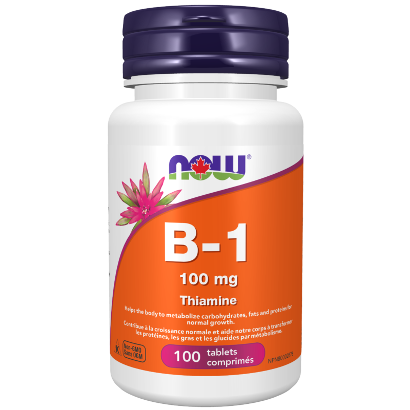 B-1 100 Mg Tablets - Now Foods Canada