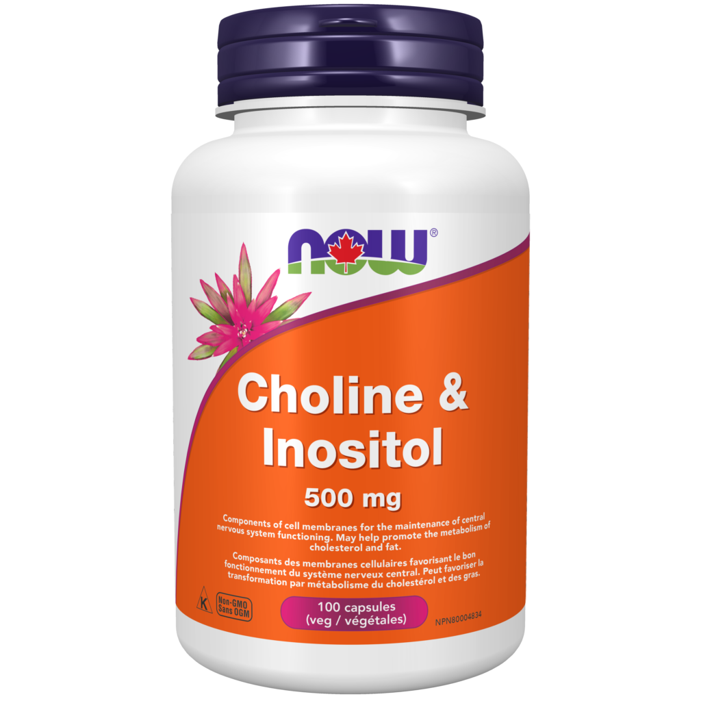 Choline and Inositol Veg Capsules Now Foods Canada