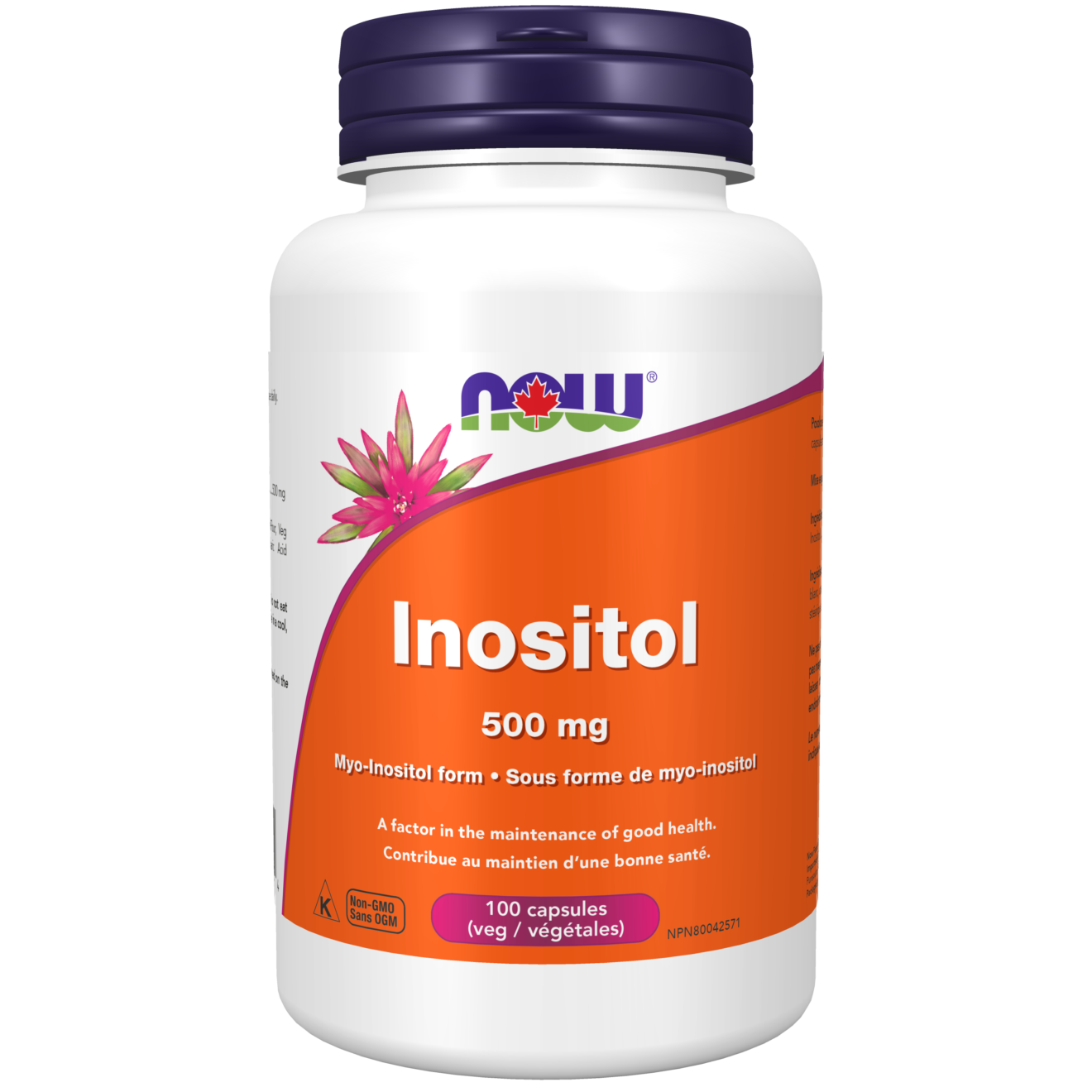 Inositol 500 mg Veg Capsules - Now Foods Canada