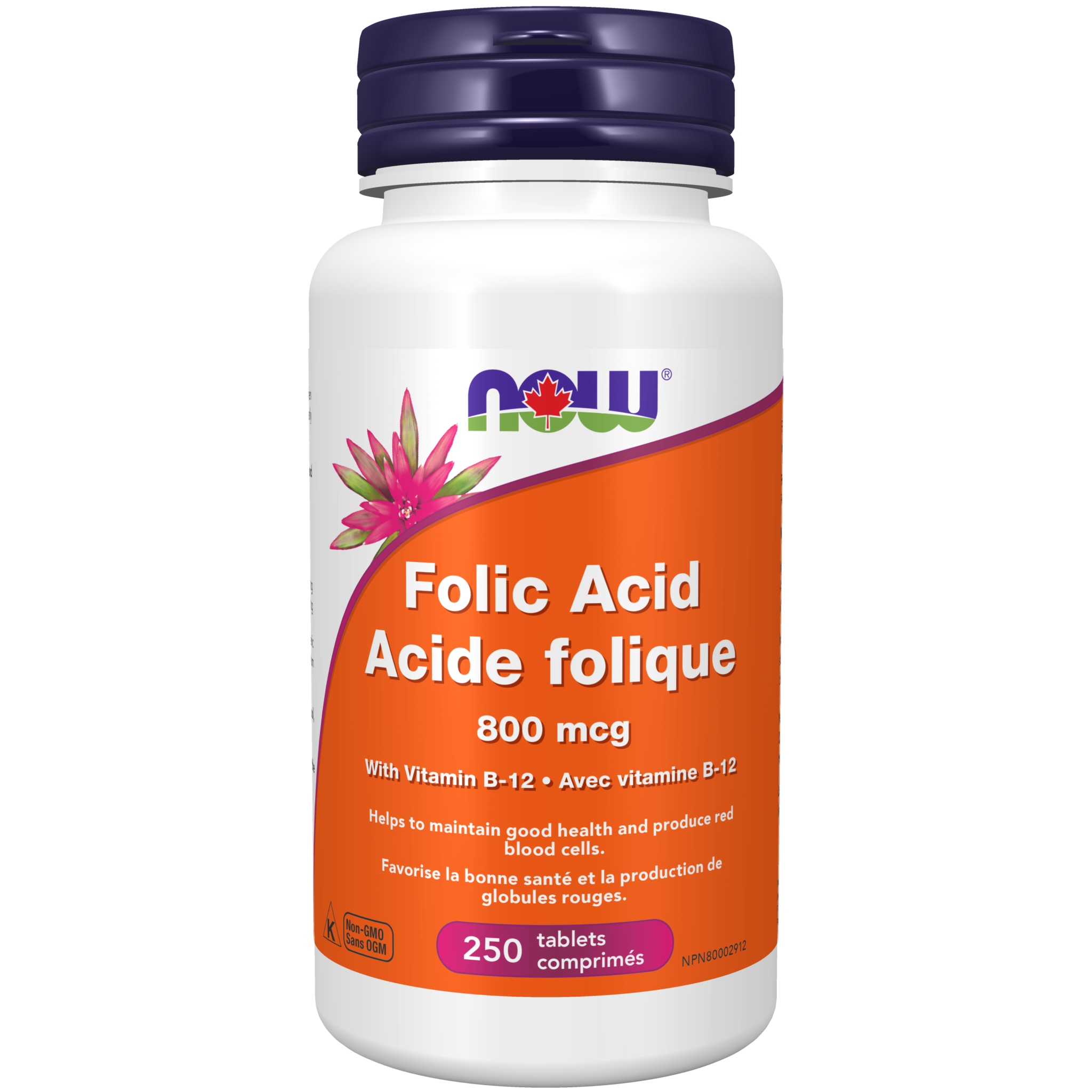 Folic Acid 800 Mcg Tablets - Now Foods Canada