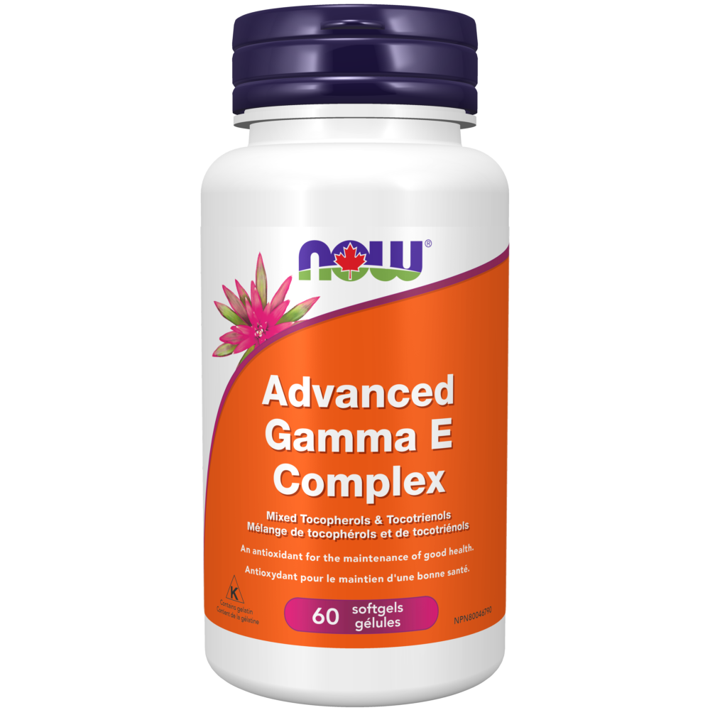Gamma E Complex (Tocopherols/Tocotrienols) Softgels Now Foods Canada