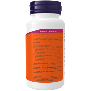 Gamma E Complex (Tocopherols/Tocotrienols) Softgels - Now Foods Canada