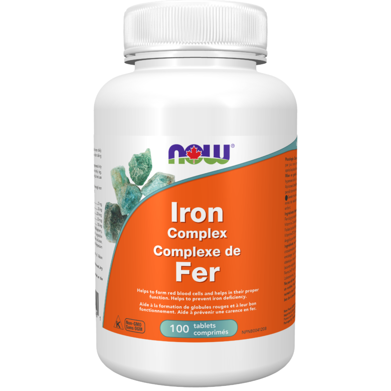 Iron Complex Tablets Now Foods Canada