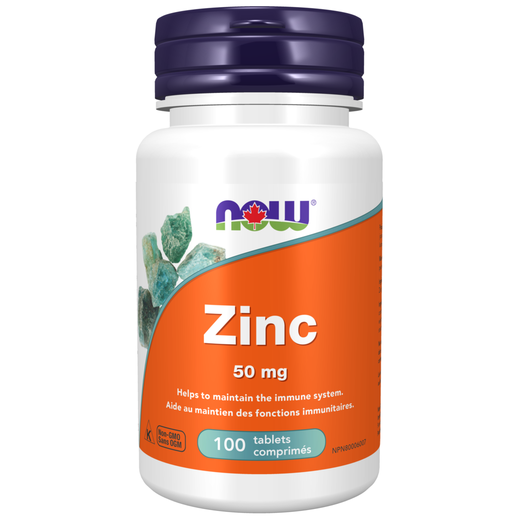 Zinc Gluconate 50 mg Tablets Now Foods Canada