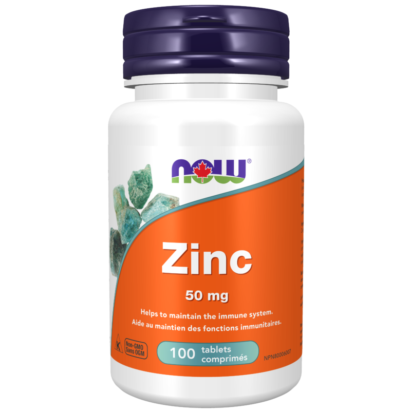 Zinc Gluconate 50 mg Tablets Now Foods Canada