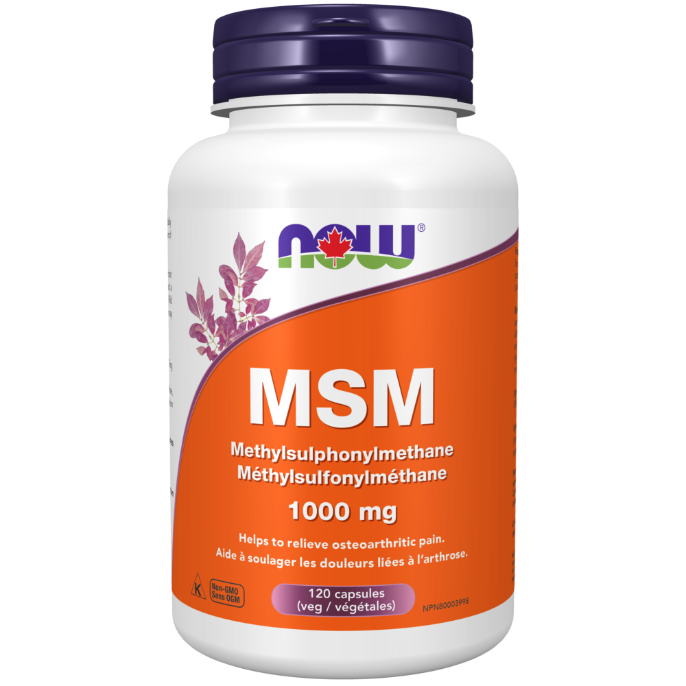 MSM 1 000 mg Capsules Now Foods Canada