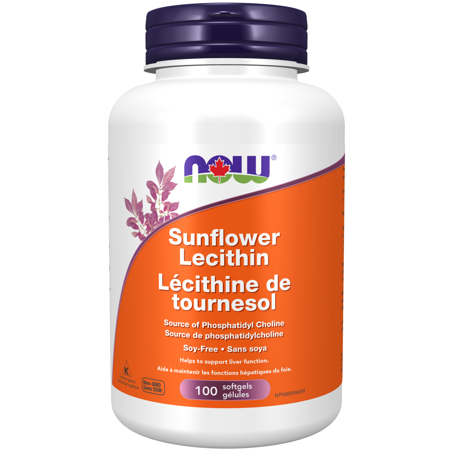 Sunflower Lecithin 1 200 Mg Now Foods Canada