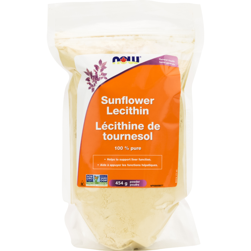 Sunflower Lecithin Powder NonGMO Now Foods Canada