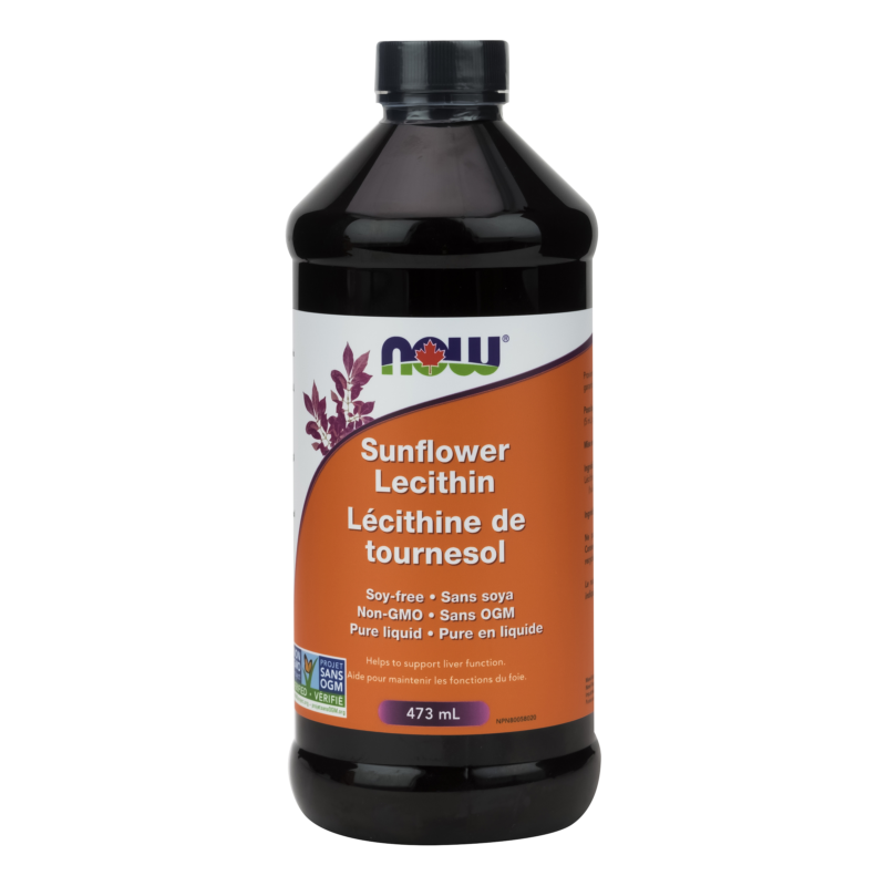 Sunflower Liquid Lecithin NonGMO Now Foods Canada
