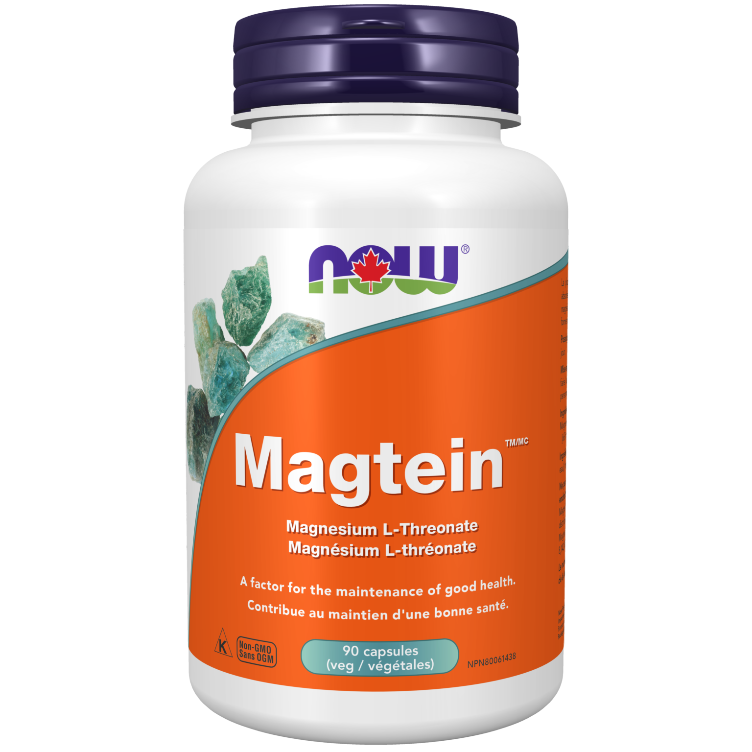 Magtein™ Magnesium LThreonate Veg Capsules Now Foods Canada