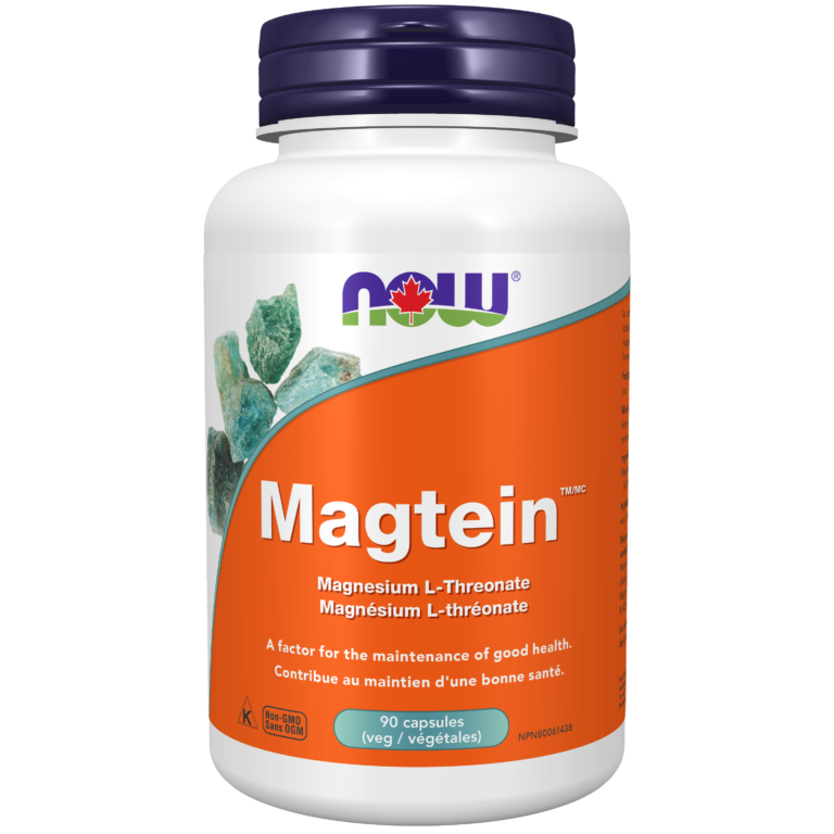 Magtein™ Magnesium LThreonate Veg Capsules Now Foods Canada