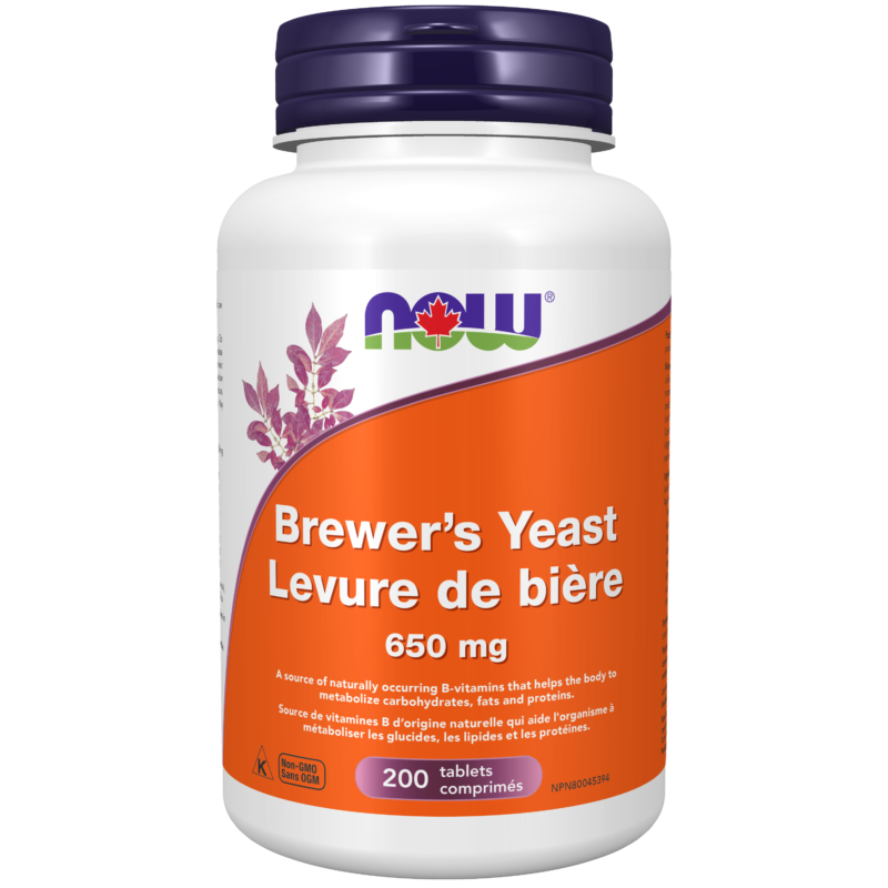 Brewer's Yeast 650 mg Tablets Now Foods Canada