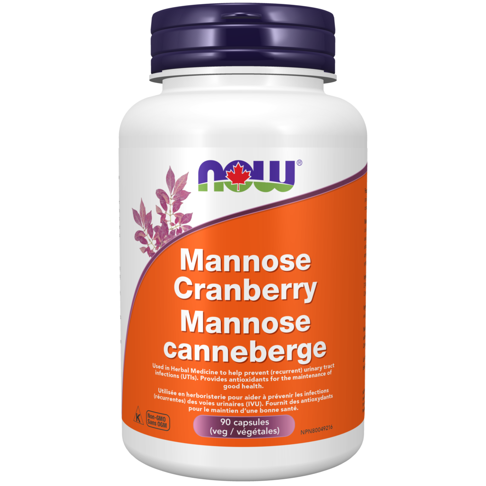 Mannose Cranberry Veg Capsules Now Foods Canada
