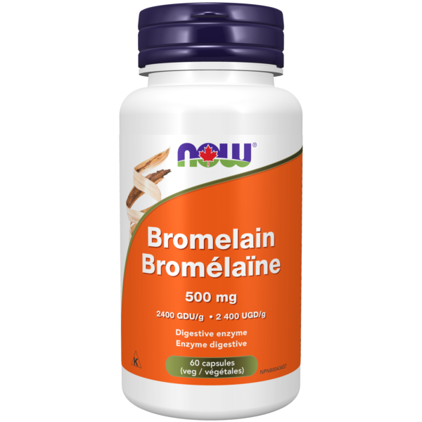 Bromelain 500 Mg 2400 Gdu G Veg Capsules Now Foods Canada