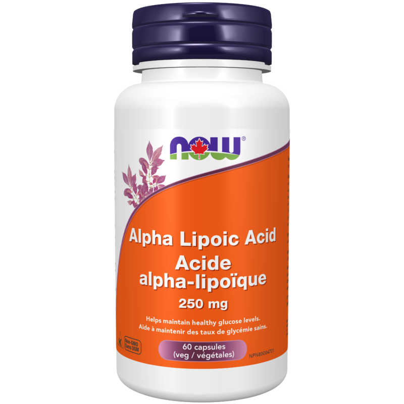 Alpha Lipoic Acid 250 mg Veg Capsules Now Foods Canada