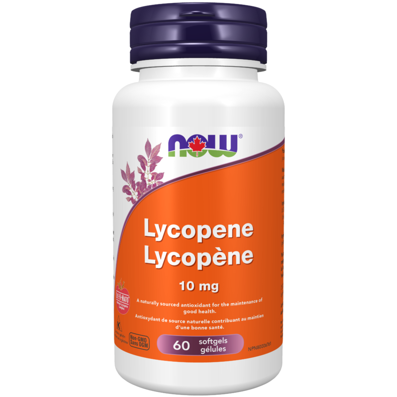 Lycopene 10 mg Softgels Now Foods Canada