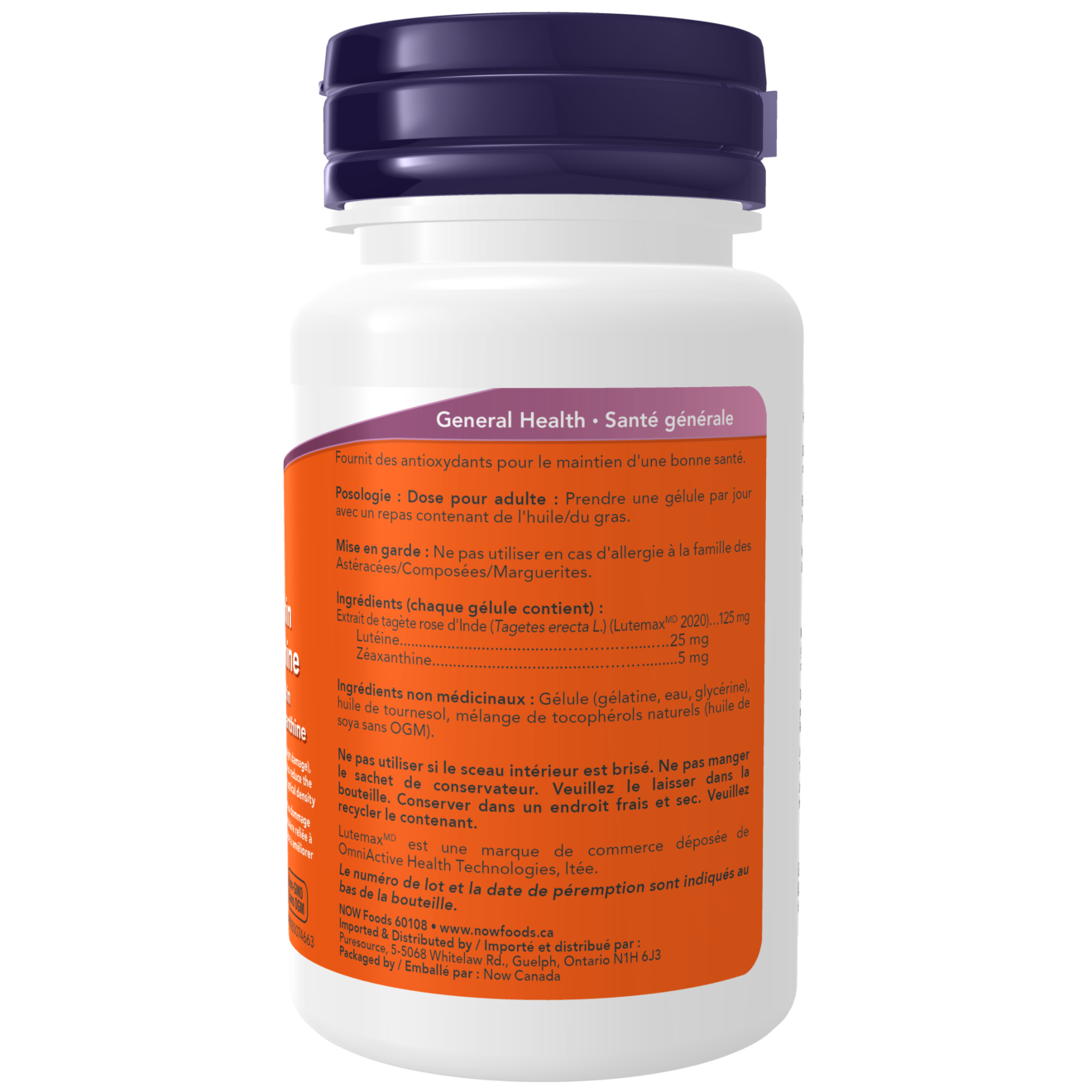 Lutein & Zeaxanthin Softgels Now Foods Canada