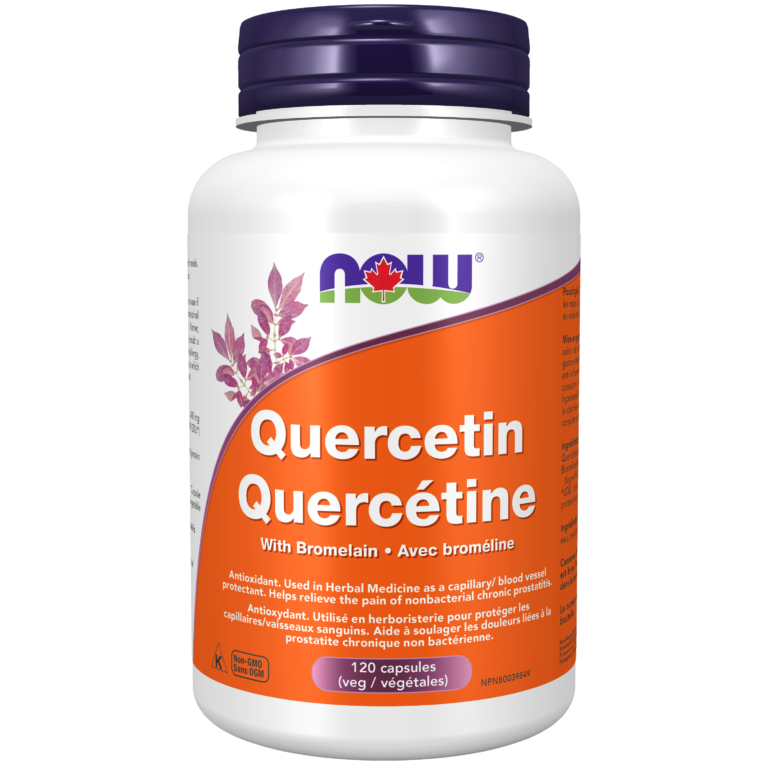 Quercetin with Bromelain Veg Capsules Now Foods Canada